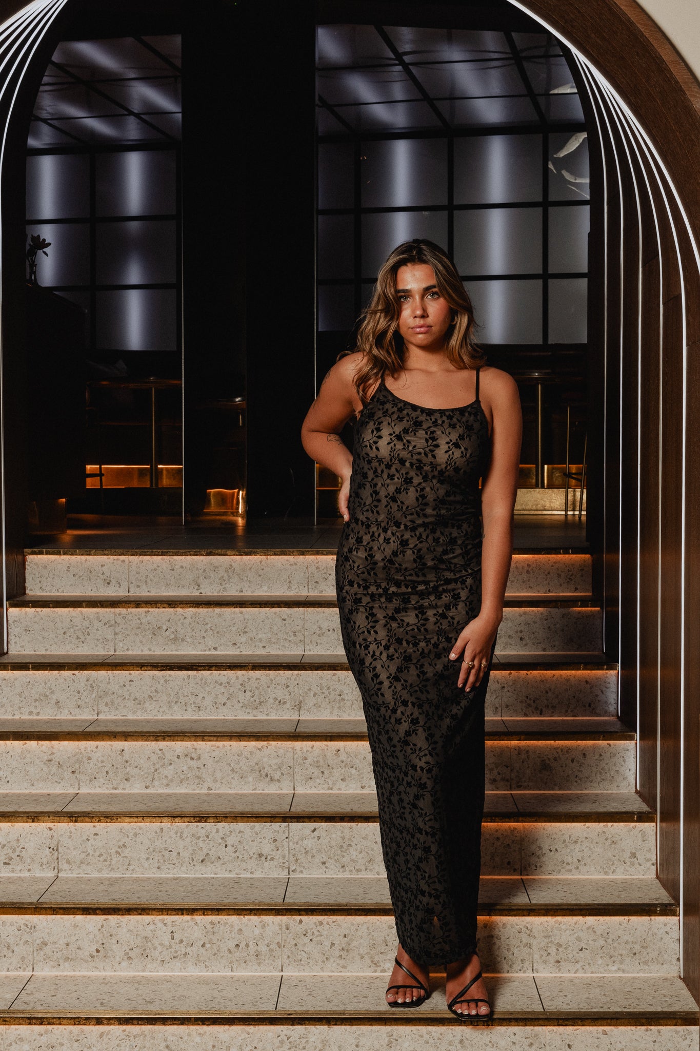 PCISLIE Long Dress - Black